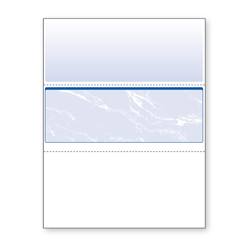 DocuGard Security Blue Marble Business Checks with 11 Features to Prevent Fraud - Image 1